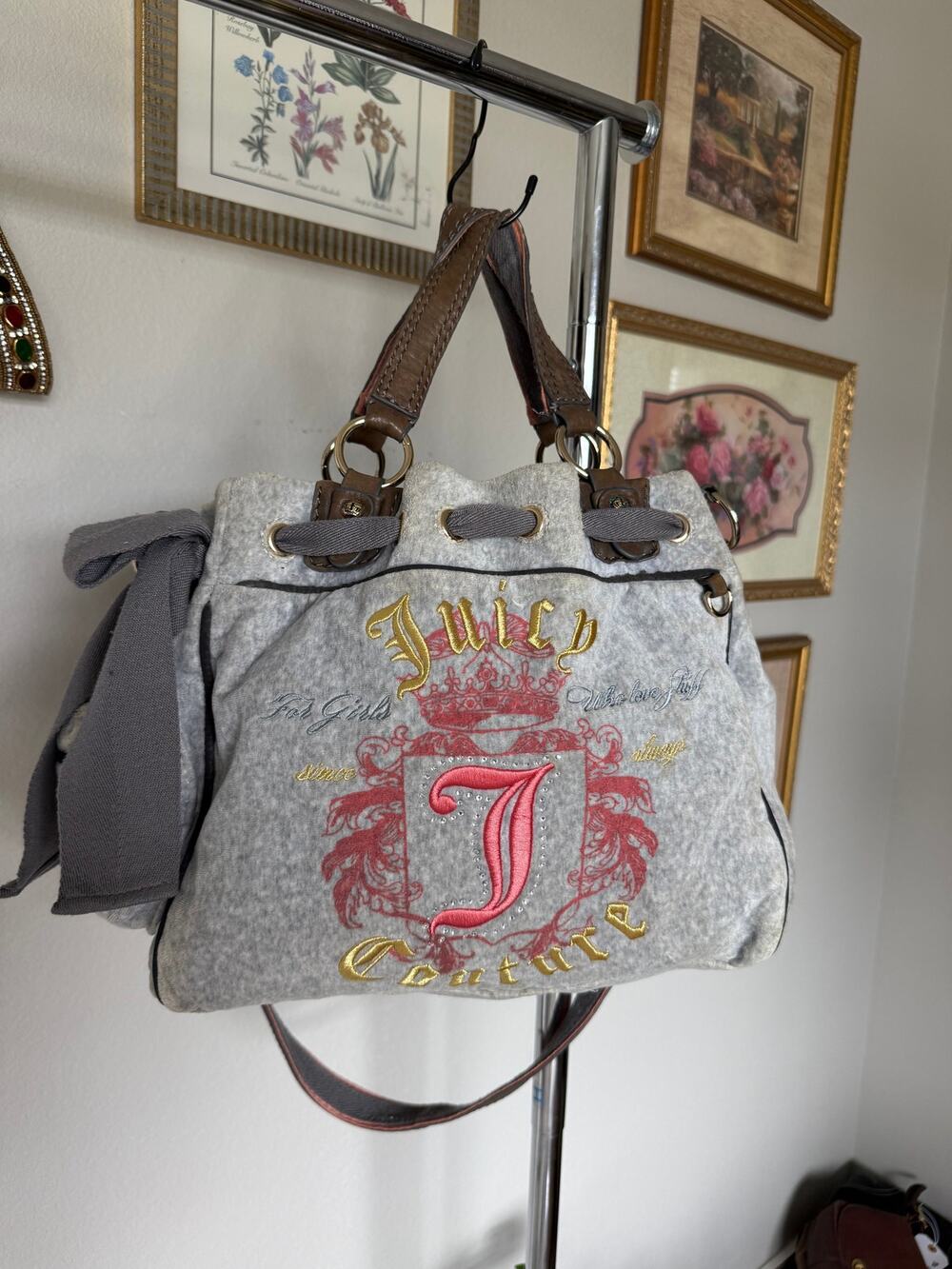 Juicy Couture Heather Grey & Coral Daydreamer